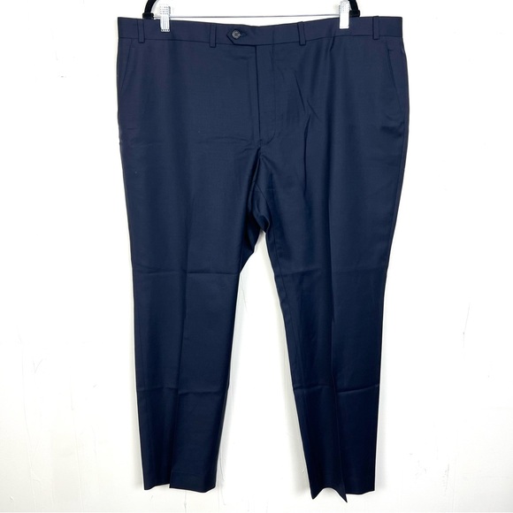 Lauren Ralph Lauren Wool Blend Navy Suit Jacket 48R Pants 44x30 Men's - Picture 2 of 9
